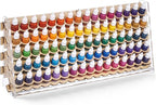 Colingmill Wooden Paint Organizer Storage Rack, 80 Holes Miniature Model Paint by Colingmill