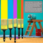 Great Andrew Paint Brushes, 5 Pack 1" 1.5" 2" 3" Flat 1.5" Angled | Paint Brush - Image 6