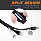 Split Braided Sleeve Cable Management Wire Loom Cord Covers - Image 7