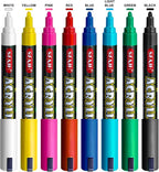 SFAIH Acrylic Creative Markers - 3mm Replaceable Nibs 8 Colors - Image 2