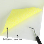 Yellow Glitter HTV Glow in Dark Heat Transfer Vinyl Rolls 12inch by 6 ft - Image 8