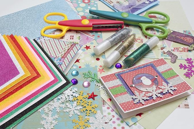 10 Sheets Glitter Paper Sheet for Crafts April Fool's Memorial Father's Day - Image 5