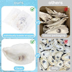 12 Pcs Natural Oyster Shells for Crafts, 5-6 inch Extra Large Seashells for - Image 3