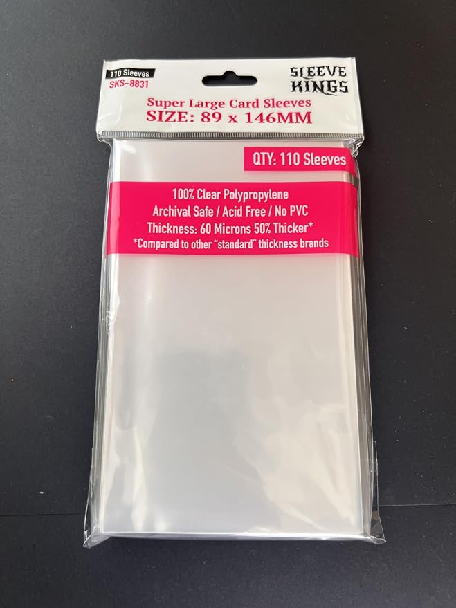 Sleeve Kings Super Large Card Sleeves 89 X 146 mm - Image 2