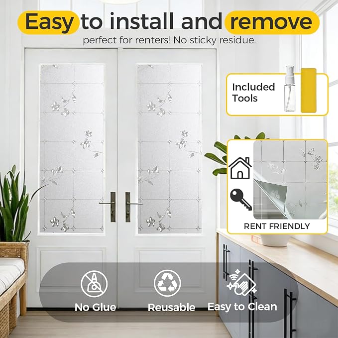 OHTMERU Window Privacy Film Decorative - Image 5