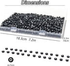 YMSDZHL Alphabet Beads A-Z 1300Pcs Letter Beads, Acrylic 4x7mm Round Letter - Image 3