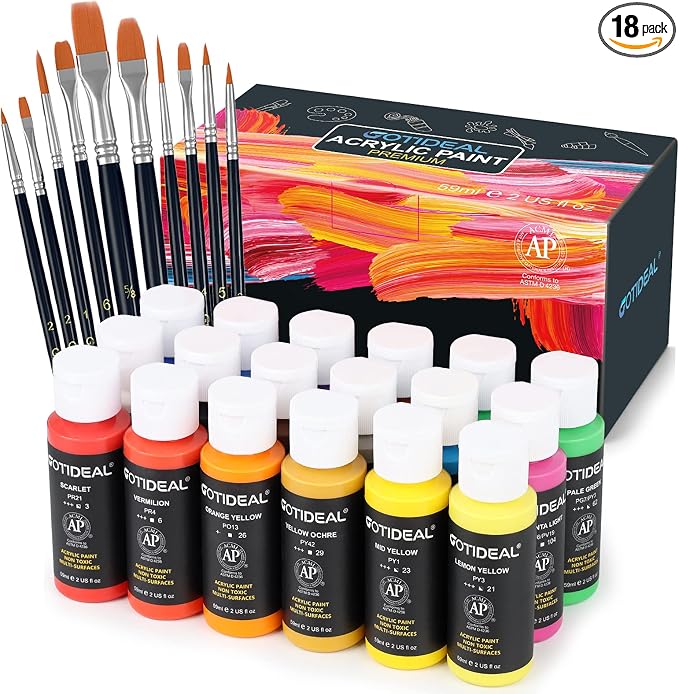 GOTIDEAL Acrylic Paint Set by GOTIDEAL