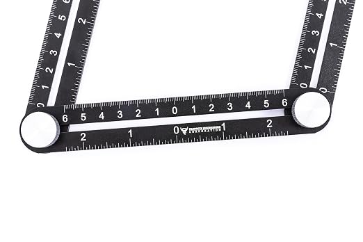 PEC Tools Professional Multi-Angle Measuring Ruler – Heavy Duty Metal Template - Image 4