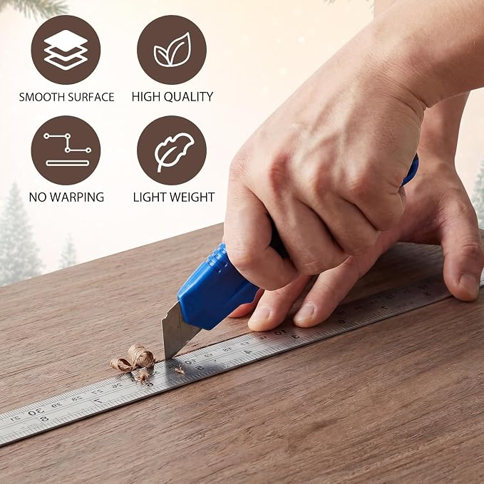24 Pcs Walnut Color Wood Sheets Plywood Board - Image 4