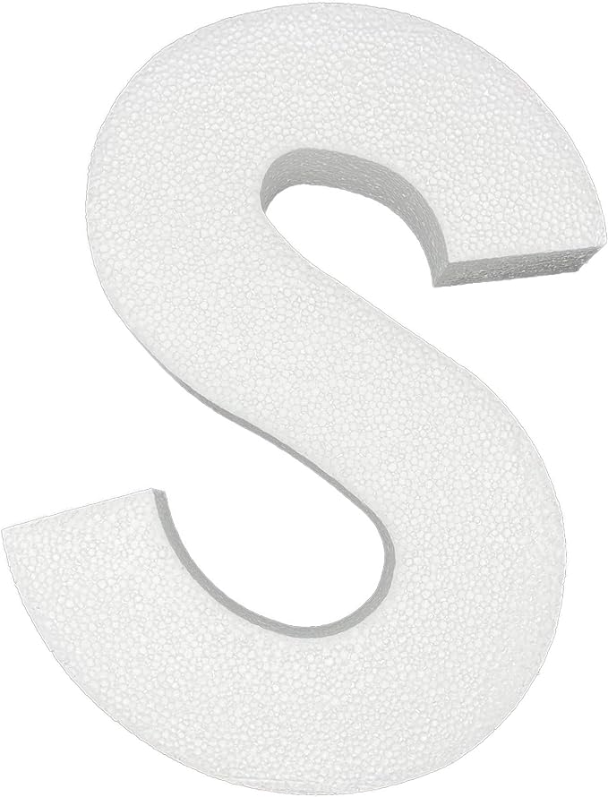 12 Inch Smooth Foam Letters by Crafts+Central