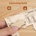 3D Wooden Puzzles for Adults, Miniature Villa Model Kit, DIY Wooden Craft for - Image 8