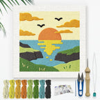 Doodlream Coastal Sunset Needle Kit by Doodlream