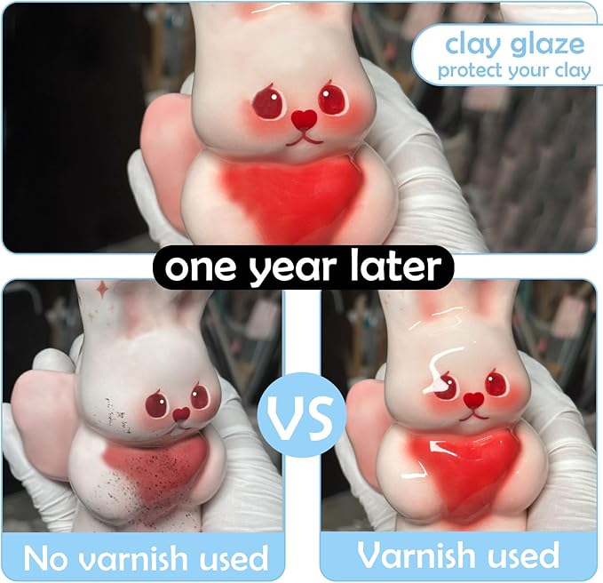 500ml Air Dry Clay Glaze, Air Dry Clay Varnish Can Not Only Used to Prevent - Image 3