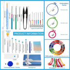 JUPEAN Embroidery Kit, Punch Needle Kit, Punch Needles Kit - Image 2