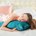 BEDELITE Satin Body Pillow Cover 2 Pack, Super Soft and Cooling Body Pillow - Image 6