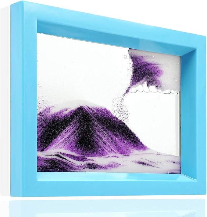 Moving Sand Art Liquid Motion Bubbler Flowing Sand Art Picture Desktop Sensory by whimsyyy