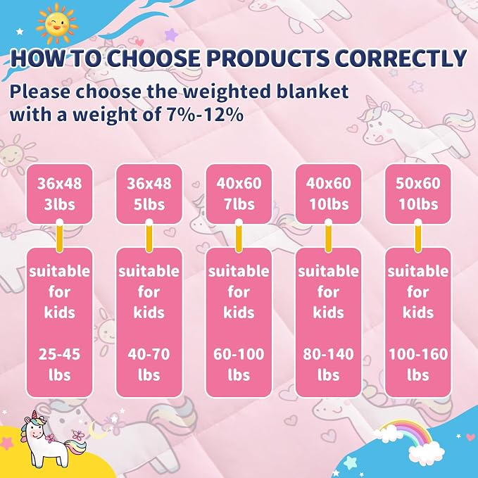 anfie Weighted Blanket Kids, Weighted Blanket Cooling Blanket - Image 6