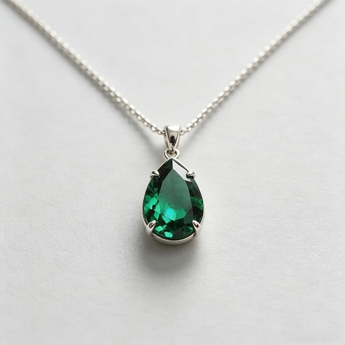 Emerald Green Color Cubic Zirconia Loose Beads Unset - Image 4