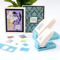 BAOFALI 2Pcs/Set Stamp Puncher 1.25x1.5inch &1x0.8inch Rectangular Postage by BAOFALI