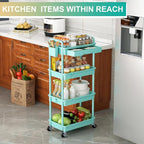Goovilla 4 Tier Rolling Utility Cart Organizer - Image 7