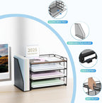 Spacrea Desk Organizers and Accessories, Paper Organizer - Image 3