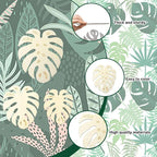 6 pcs 3 Styles Monstera Leaf Theme Unfinished Wood Cutout Charms Tropical Plant - Image 3