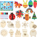 DIY Wooden Magnet 36 Art Craft Supplies Painting Kit by Worgree