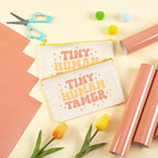 HTVSTD Peachy Pink Boho HTV Heat Transfer Vinyl 8pcs 12×10in Iron on Vinyl | - Image 6