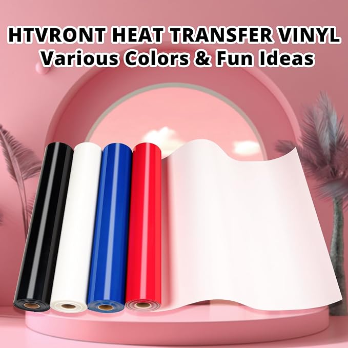 HTVRONT Black HTV Heat Transfer Vinyl Roll - Image 6