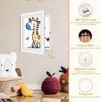 2 Pack Kids Artwork Frames Changeable 8.5 x 11 Inch Children Art Projects - Image 3