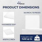 Perco Double Sided Tape Squares, 15 3"x3" Pre-Cut Mounting Squares – Heavy Duty - Image 2