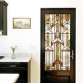 Faux Stained Glass Window Film, Decorative Window Privacy Film by Flortlias