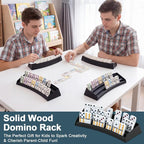Soulchen Plastic Domino Holders Set of 4 Domino Racks Trays Stands Mexican - Image 6