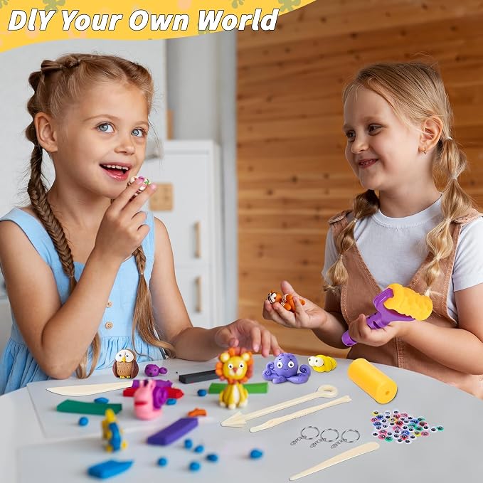 254 Pcs Air Dry Clay 160 Colors Modeling Model Magic Clay - Image 5