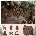 24 Pcs Walnut Color Wood Sheets Plywood Board - Image 7