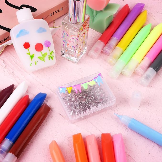 72Pcs Suncatcher Paint Pens 10mL Premium Extra Fine Point Acrylic Paint Marker - Image 3