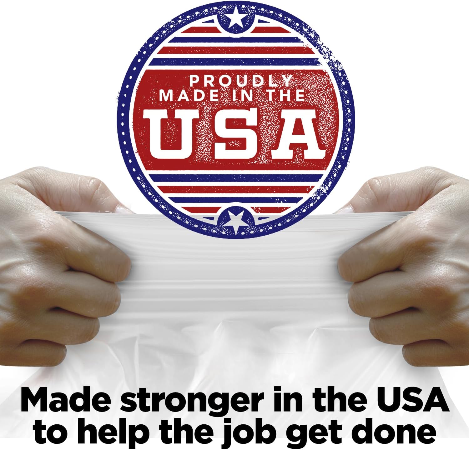 30-33 Gallon Clear Trash Bags Heavy Duty (250 COUNT) - Clear Recycling Garbage Bags 30+ Gallon, 32 Gallon - Made in USA