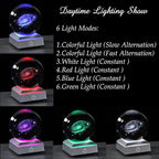 Qianwei 3D Galaxy Crystal Ball Space Astronomy Science Gift Room Decor Lamp | - Image 3