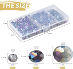 1000pcs 4/6/8mm Purple Color Briolette Crystal Glass Beads - Image 3