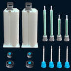 2 epoxy Resin Gun Barrels, 8 nozzles of 3 Different Specifications, by Unknown