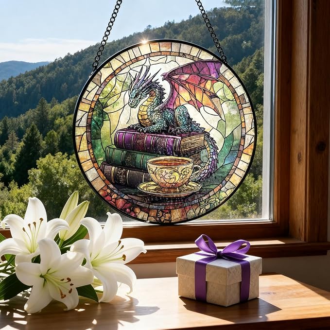 Dragon Decorative Stained Glass Sun Catcher - Image 6
