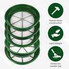 SE 13.25 Inch Wide Stackable Classifier Gold Prospecting Pan Set - Image 7