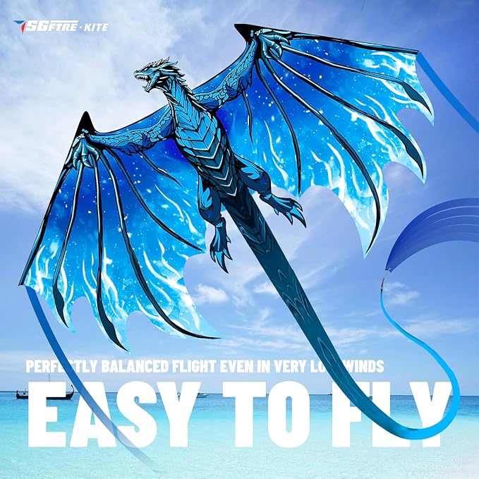 SGftre Complete Kite with Handle, Line & Accessories, Family Outdoor Activities - Image 4
