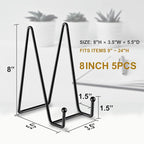 Hoewina 5 Pack 8 Inch Plate Stands - Image 2