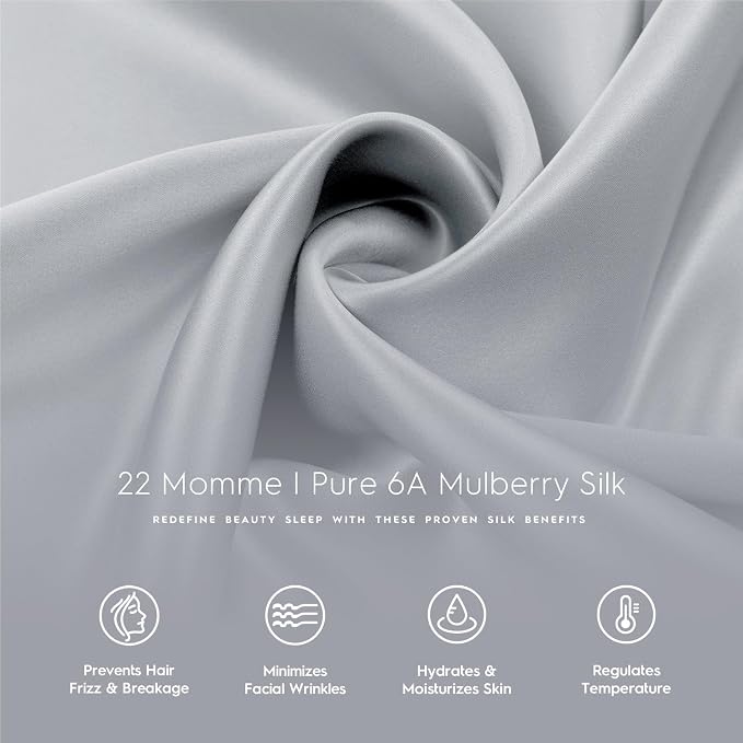 Tafts Silk Pillow Cases - 22mm 100% Pure Mulberry 6A Silk Pillowcase - Image 6