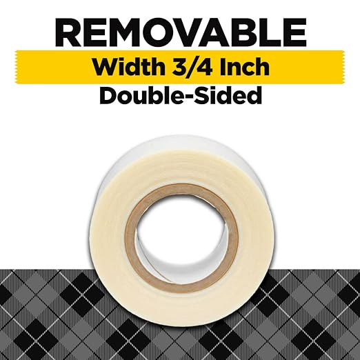 Scotch Removable Fabric Tape, 3/4 in x 180 in, 3 Rolls – Double-Sided No-Sew - Image 2