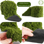 USMOLA Fake Moss Mat, Artificial Moss Table Runner - Image 4