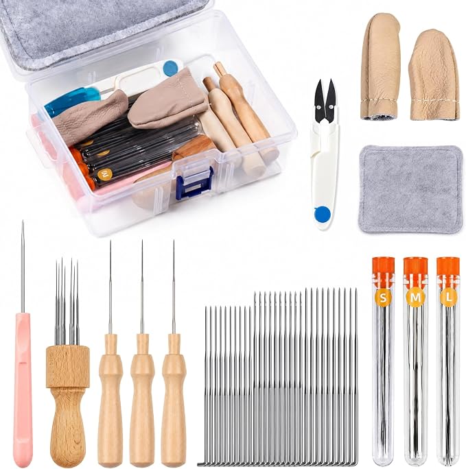 LUDOTEK 75-Piece Complete Needle Felting Tool Set by Unknown