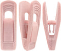 Light Pink Velvet Hangers Clips 40 PCS, Non-Slip Finger Clip for Pants Suit Skirt Velvet Hanger, Strong Flocking Hangers Clips