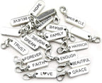 WOCRAFT 20pcs Craft Supplies Handmade Inspiration Words Dangle Charms Pendant - Image 4